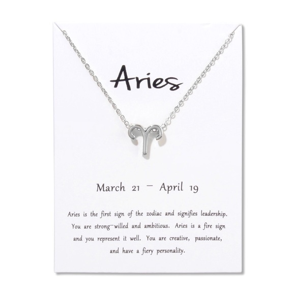 Aries ♈️ Zodiac Sign Necklace - Picture 2 of 5